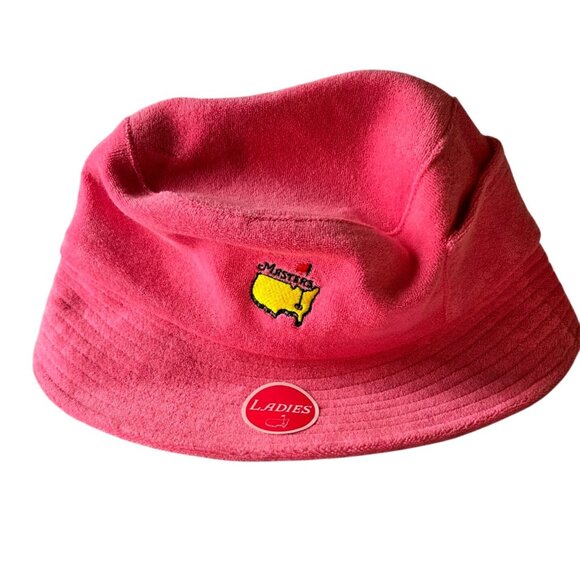 Masters Ladies Terry Bucket Hat 2025 Hot Pink with Pocket BEW with tags - Picture 2 of 4
